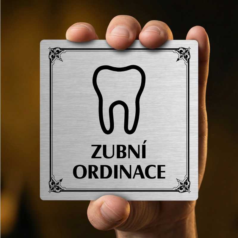 Zubní ordinace, 148x148mm, stříbrná, Kansas